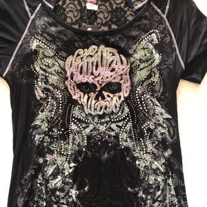 Harley Davidson shirt with embellishments